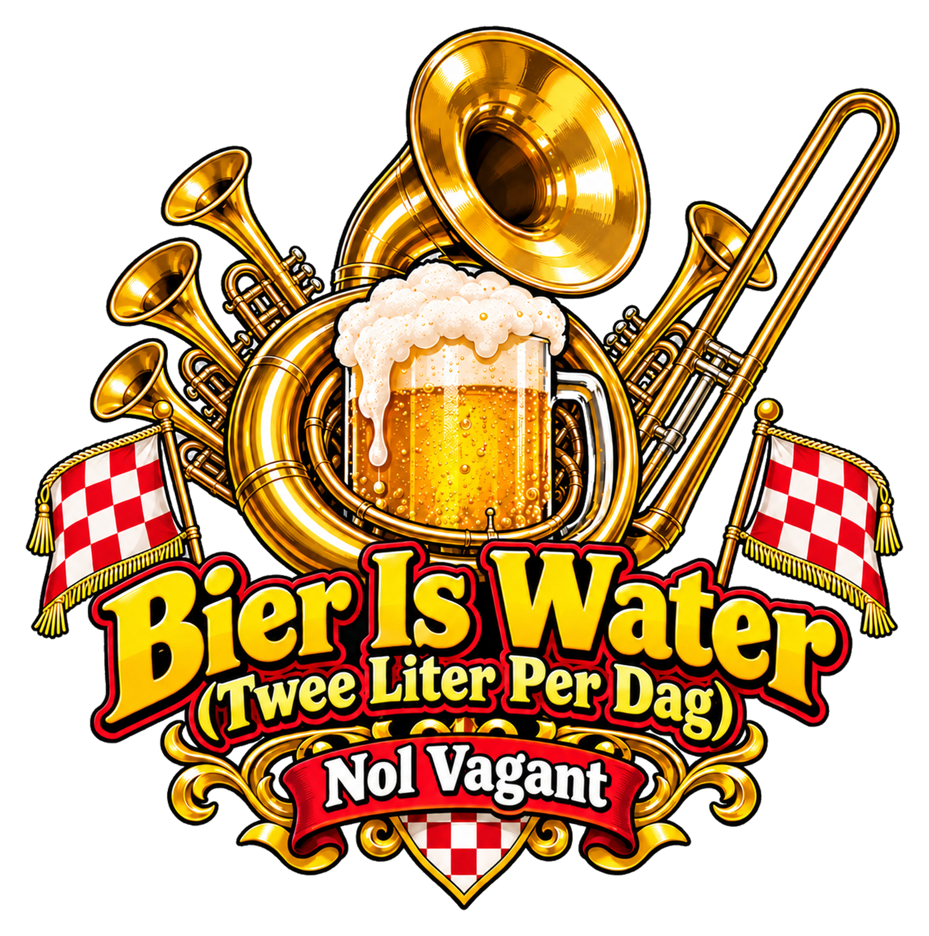 Cover van Bier Is Water (Twee Liter Per Dag)