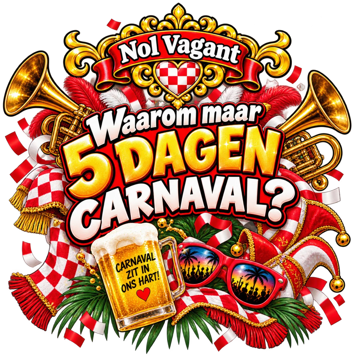Cover van Waarom Maar 5 Dagen Carnaval